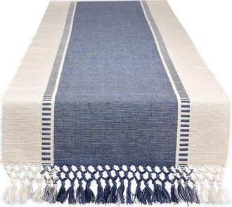 Design Imports French Blue Dobby Stripe Table Runner at Nordstrom Rack