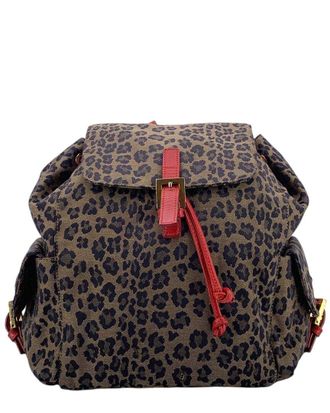 Fendi Fendi Vintage Cloth Backpack Leopard (Authentic Pre-Loved)