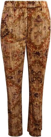 Seventy Pt1117 Velvet Trousers - female - Seventy - Straight Trousers - Multicolor - XS - Trousers