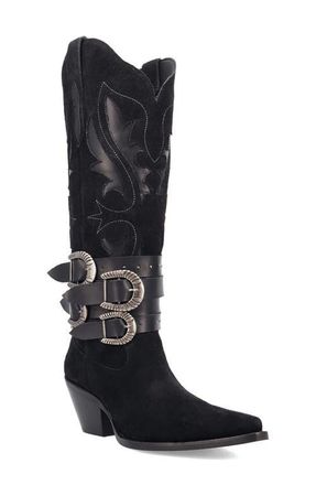 Dingo Buck Wild Knee High Western Boot in Black at Nordstrom, Size 7.5