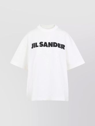 Jil Sander logo print oversized cotton t-shirt