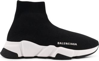 Balenciaga Sneakers, female, Black, 2 UK, Logo Trainers with Ribbed Profiles