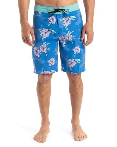 Short De Bain Quiksilver – Multi-imprimé – Taille 29 – Bleu – Occasion TB