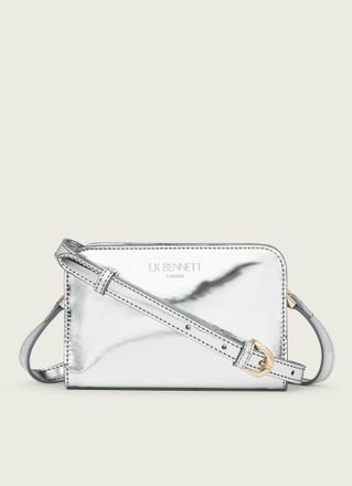 L.k. Bennett Womens Mini Mari Shoulder Bag, Silver - One Size