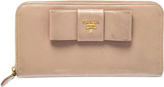 Prada Portafoglio in pelle con fiocco 2024 - Toni neutri