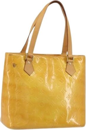 Louis Vuitton Pre-owned Patent Leather Hand Bag - Dames - Vintage Shopper - Geel - ONE Size - Vintage