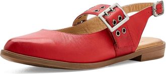Miz Mooz Freya Sling Back Flats Womens Flat Shoes Scarlet : EU 42 (US Womens 10.5-11) B - Medium, Leather