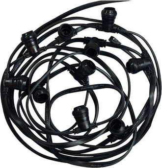 Vision-EL Vision-el - Guinguette Guirnalda Plana E27 20 Bombillas 10m Impermeable Ip44