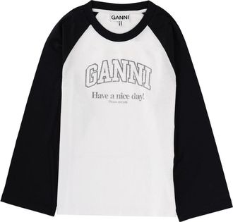 Ganni T-Shirt mit Logo