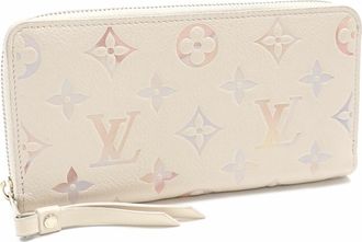 Louis Vuitton Beige Monogram Empreinte Long Wallet (Bi-Fold) (Pre-Owned)