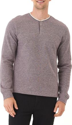 Threads 4 Thought The Charles Double Knit Henley in Ultra Maroon at Nordstrom, Size Xx-Large