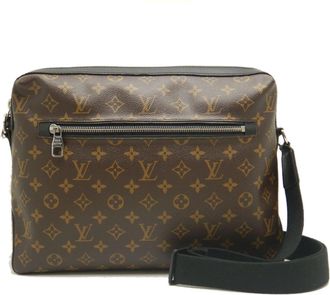 Louis Vuitton Monogram Macassar Black Brown Pvc Leather Shoulder Bag (Pre-Owned)
