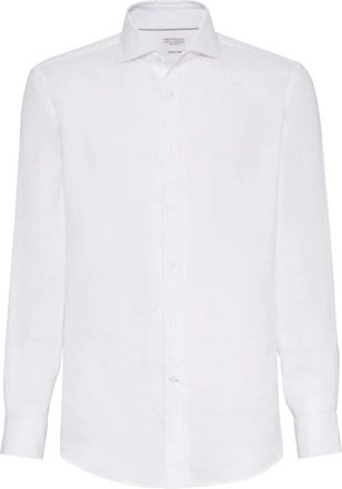 Brunello Cucinelli Hombre, Camisas, Blanco, Talla: S
