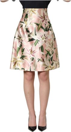 Dolce & Gabbana Dames, Rokken, Roze, Maat: 2XS Zijde