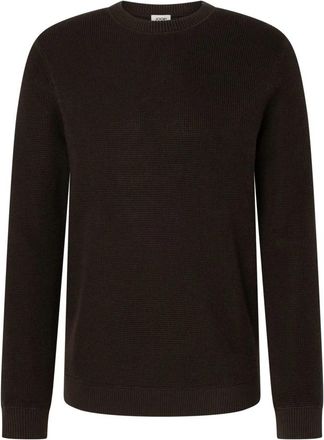 Joop Peosius Pullover - Heren - Ronde hals truien - Bruin - M - Katoen - Truien & Vesten