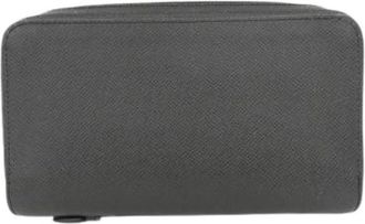 Louis Vuitton Pre-owned Wallets, male, Black, Size: ONE SIZE Pre-owned Taiga Long Wallet