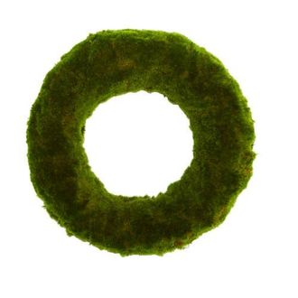 Nearly Natural 18-in Moss Artificial Wreath in Green at Nordstrom