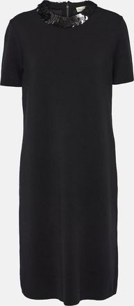 Tory Burch Sequined wool-blend midi dress