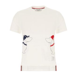 Thom Browne Dames, Tops, Wit, Maat: 3XS Katoen