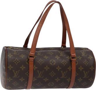 Louis Vuitton Papillon Handbag Monogram Canvas Brown Canvas Bag (Pre-Owned)
