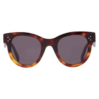 Celine Smoke Round Ladies Sunglasses CL4003IN 53A 48