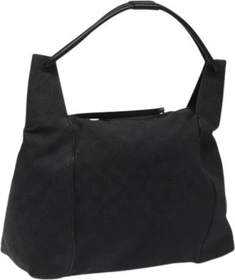 Gucci Pre-owned Shoulder Bags, female, Black, Size: ONE SIZE Pre-owned Leather Shoulder Bag