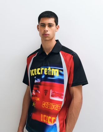 Icecream Drift - Maglia da calcio rossa-Rosso