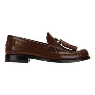 Dior Loafers - Dames - Schoenen - Bruin - Maat: 40 EU Zijde