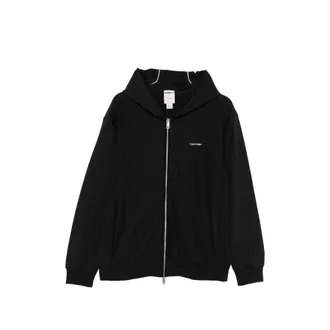 Calvin Klein Embroidered-logo Zip-up Hoodie