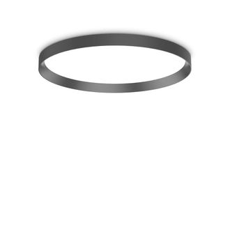 Netlighting Fly 60cm LED Flush Ceiling Light Black 2700K IP40
