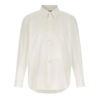 Saint Laurent Heren, Overhemden, Wit, Maat: L Katoen