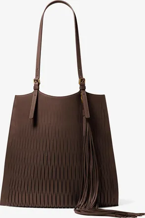 Michael Kors Marianne Perforated Leather Market Bag