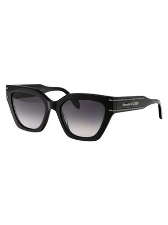 Alexander McQueen Womens Sunglasses Black-Black-Grey Acetate Black/black/grey