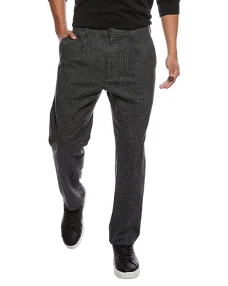 Rag & Bone Evan Wool & Linen-Blend Pleated Trouser