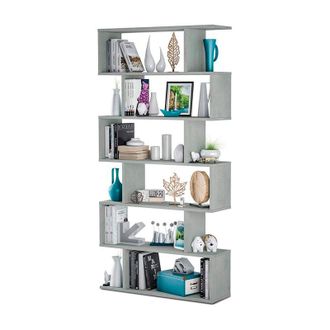 OEM Estanter&iacute;a De Melamina Cemento 6 Estantes Athena