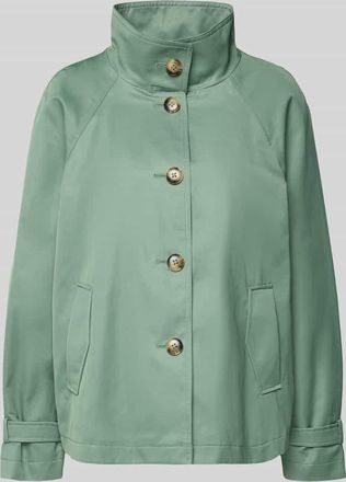 Fuchs Schmitt Jacke mit Stehkragen und &Auml;rmelriegeln in Gruen, Gr&ouml;&szlig;e 36