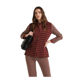 Maliparmi Jacquard Comfort Blazer - Dames - Blazers - Veelkleurig - XS - Polyester - Jassen