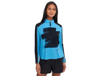 Jamie Sadock Toasties Long Sleeve 1/4 Zip Layering Piece Womens Sweater Bonamassa Blue : SM, Polyester/Spandex