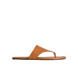 Kiton Schoenen, Dames, Bruin, 37 EU, Leer, Zachte leren teenslipper