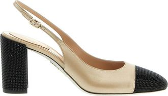Rene Caovilla Beige Bonnie Slingbacks Heels