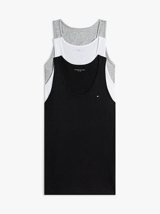 Tommy Hilfiger 3-Pack Signature Round Neck Tank Tops