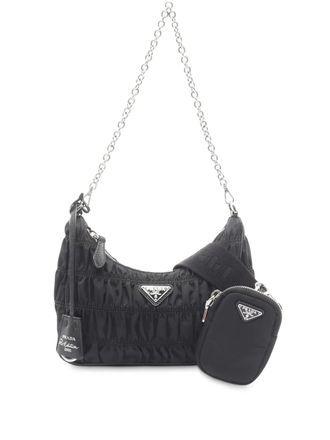 Prada 2000-2013 Tessuto Gaufre Re Edition shoulder bag - Black