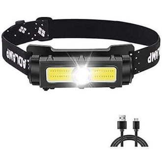 OEM Linterna Frontal Potente De 1000 L&uacute;menes, Linterna Frontal Led Recargable Con Luz Roja Y Blanca E Im&aacute;n Extra&iacute;ble, 7 Modos Para Correr, Acampar Y Pesca