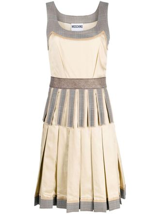 Moschino Abito Inside Out plissettato - Marrone