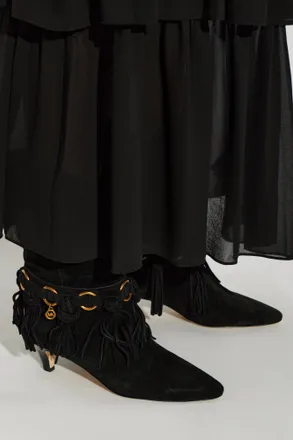 Michael Michael Kors Suede Ankle Boots Dani, Womens, Black