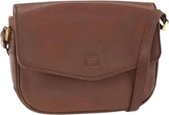 Burberry Pre-owned Schoudertas - Dames - Vintage Schoudertas - Bruin - ONE Size - Leer - Vintage