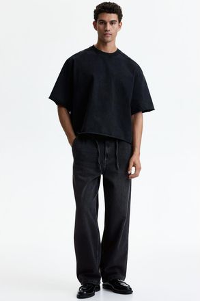 H&M Baggy Jeans in Denim Black at Nordstrom, Size X-Large