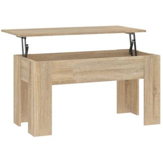 vidaXL Mesa De Centro Madera De Ingenier&iacute;a Roble Sonoma 101x49x52 Cm Vidaxl