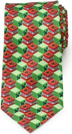 Cufflinks Inc. Minecraft Creeper TNT Isometric Tie in Green at Nordstrom