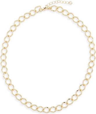 Nordstrom Rack Square Link Chain Necklace in Gold at Nordstrom Rack